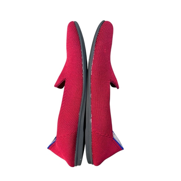 ROTHY’S The Loafer Slip On Flat Shoes Red Women’s Size 8 | Round Toe Blue Halo - Picture 8 of 11